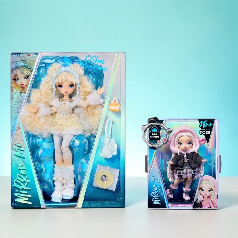 MGA Mirror Me Shai Meadows Playful Art Doll Set & Mini Me Bag Shai Charm Doll